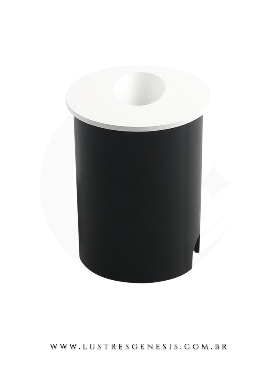 Balizador de Parede Embutido 2W Bivolt Branco 3000K Luminaria Externa para Iluminação de Escada, Muro, Garagem, Corredor e Jardim